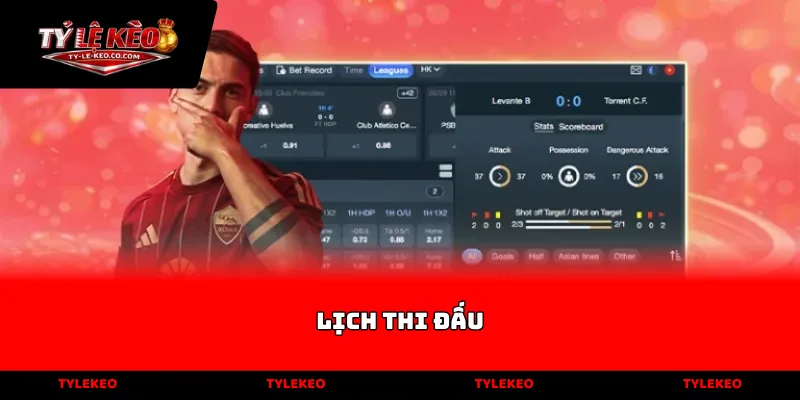 lịch thi đấu